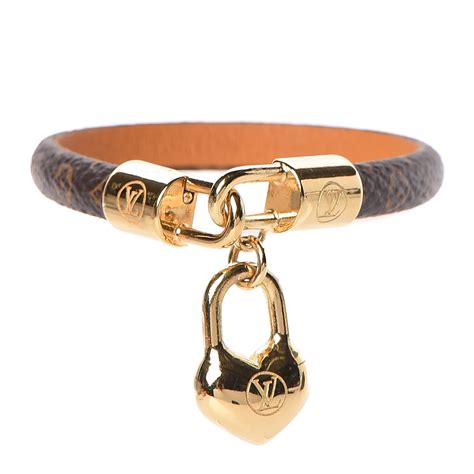 monogram lock bracelet